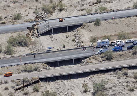 california desert bridge collapse
